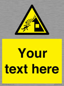 Custom warning roof avalanche